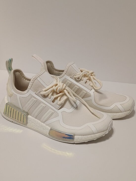 adidas Shoes - Adidas Originals NMD_R1 White Cream Iridescent Boost Sneakers Shoes M 6.5 W 7.5